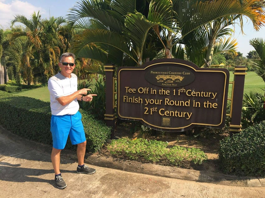 PerryGolf Co-Founder and Tour Host Colin Dalgleish at Phokeethra Country Club
